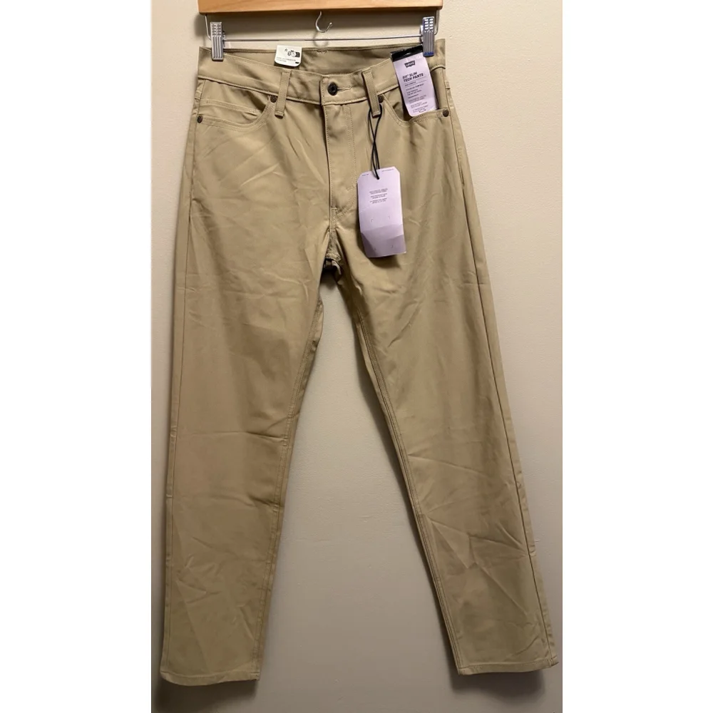 Levi's 511‎ Jeans Mens 30x32 Slim Straight Leg Tech Khaki Tan New With Tag